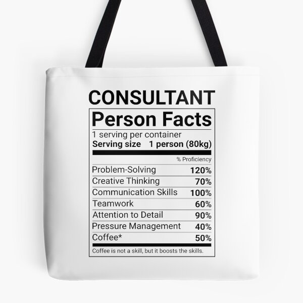 Item preview, Funny Consultant Person Facts designed and sold by blacklinesart.