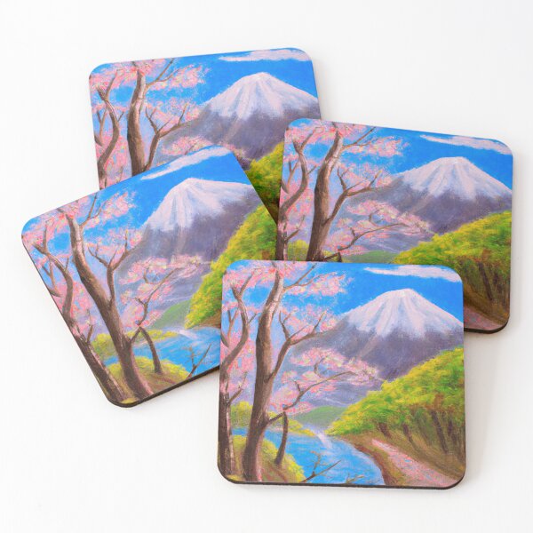 Item preview, Mount Fuji and sakura cherry blossoms designed and sold by dankbaer.