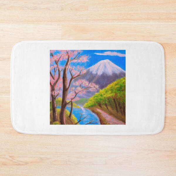 Item preview, Mount Fuji and sakura cherry blossoms designed and sold by dankbaer.