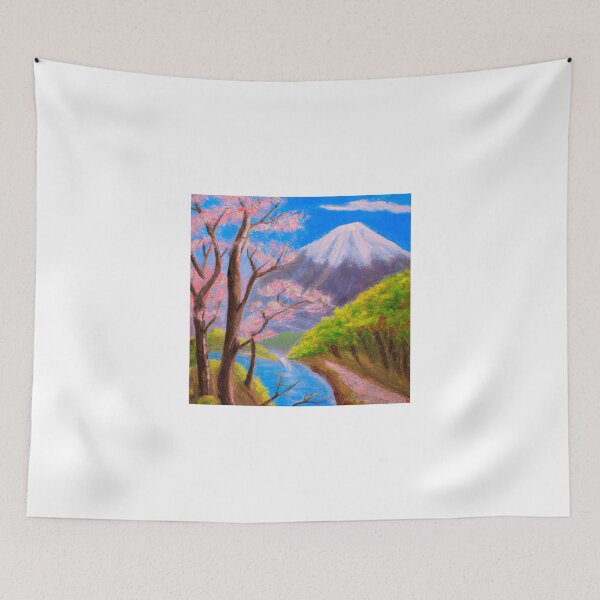 Item preview, Mount Fuji and sakura cherry blossoms designed and sold by dankbaer.