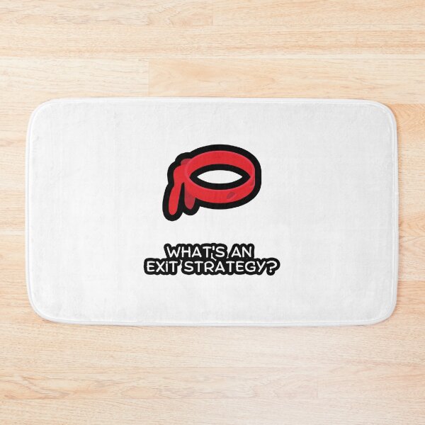 Item preview, What's an Exit Strategy? - Game Stonk meme - Roaring Kitty - Wallstreetbets Stocks (white) designed and sold by MillennialMemer.