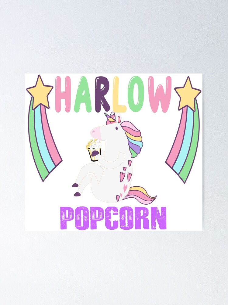 "Harlow And Popcorn Merch Popcorn The Pony" Poster for Sale by Rhddoo Redbubble