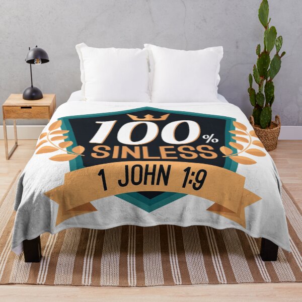 Item preview, 100% Sinless - 1 John 1:9 designed and sold by plushism.