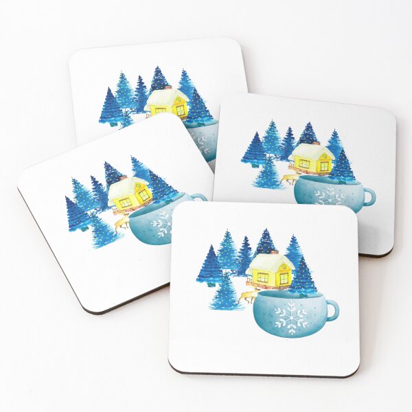 Item preview, Hot Chocolate Snowflake Mug winter house , Merry Christmas designed and sold by wescor5000.