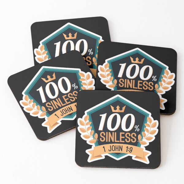 Item preview, 100% Sinless - 1 John 1:9 designed and sold by plushism.