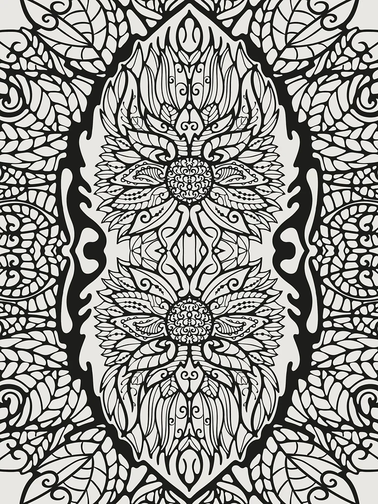 Thumbnail 6 of 6, Premium Oversized Hoodie, Pattern mint designed and sold by Rif Khasanov.