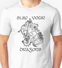 St. George - SAGT DEINE DRACHEN, Text Slim Fit T-Shirt