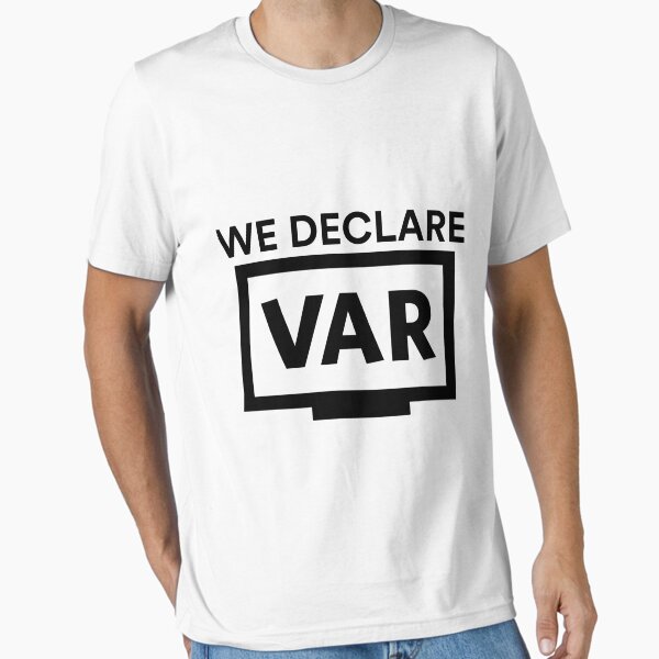 Item preview, We Declare VAR Football (Black) designed and sold by Aerodin.