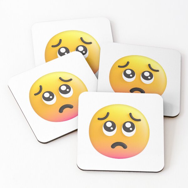 Item preview, Begging Face Emoji -'Sad Face' Emoji designed and sold by YouBeeVintage.