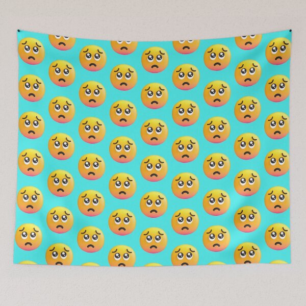 Item preview, Begging Face Emoji -'Sad Face' Emoji designed and sold by YouBeeVintage.