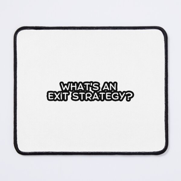 Item preview, What's an Exit Strategy? - Game Stonk meme - Roaring Kitty - Wallstreetbets Stocks 2 (white) designed and sold by MillennialMemer.