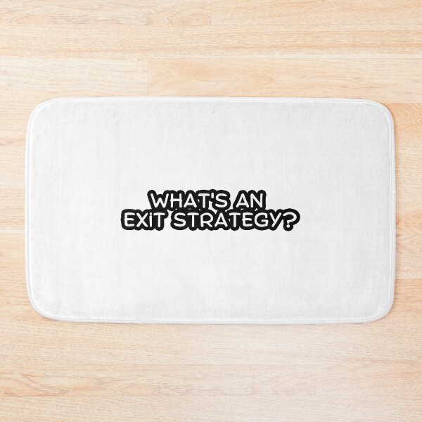 Item preview, What's an Exit Strategy? - Game Stonk meme - Roaring Kitty - Wallstreetbets Stocks 2 (white) designed and sold by MillennialMemer.