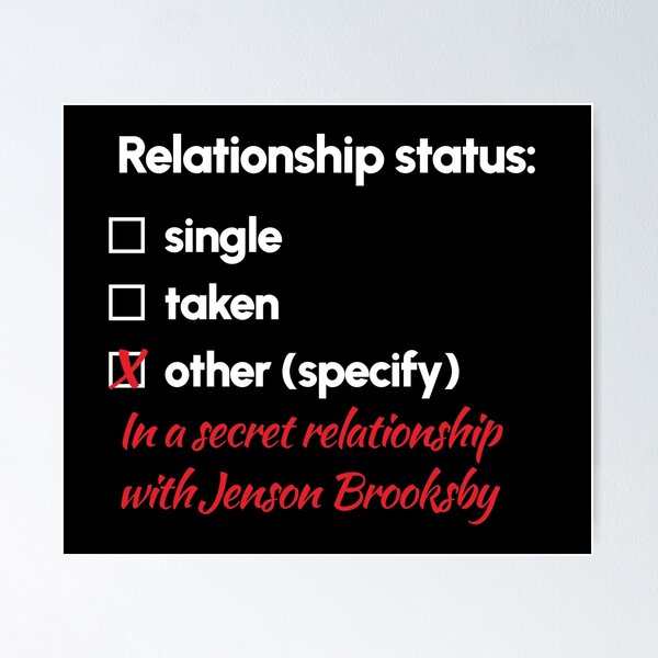 Item preview, Jenson Brooksby - Relationship 2 designed and sold by 2Girls1Shirt.