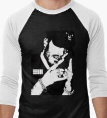 Russ Black White Men's Baseball ¾ T-Shirt
