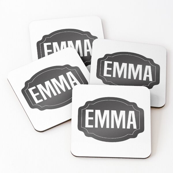 Aperçu de l'œuvre EMMA personnalisé nom anniversaire étiquette nom de famille EMMA fille nom personnalisé prénom nom de famille créée et vendue par HalloweenGift.