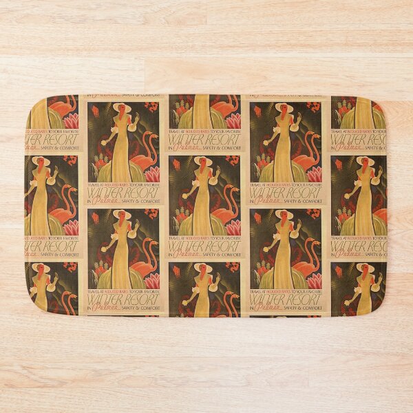 Item preview, Vintage winter travel resort ad designed and sold by aapshop.