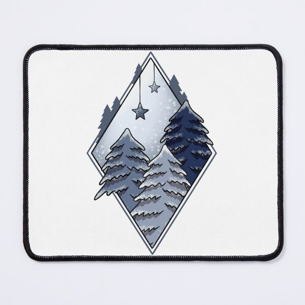 Item preview, Blue Christmas Forest designed and sold by NadyaOrangeKiss.