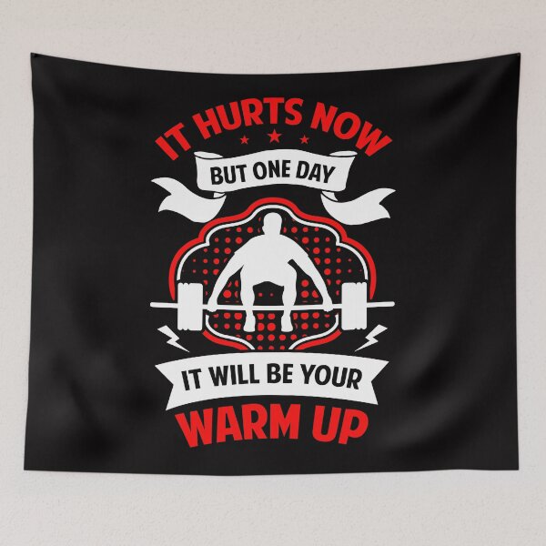 Item preview, It Hurst Now But One Day Gym Wear designed and sold by netdota.