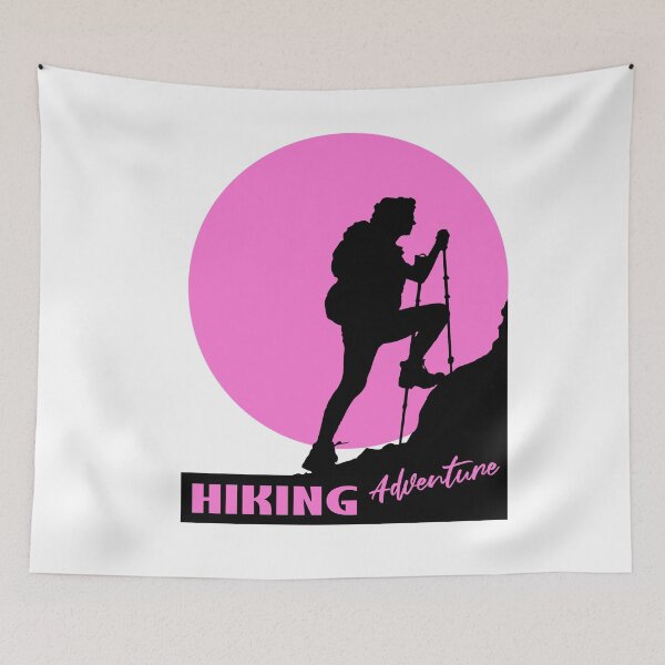Item preview, Let's Go It's Hiking Adventure Pink Design designed and sold by TimTim-Design.
