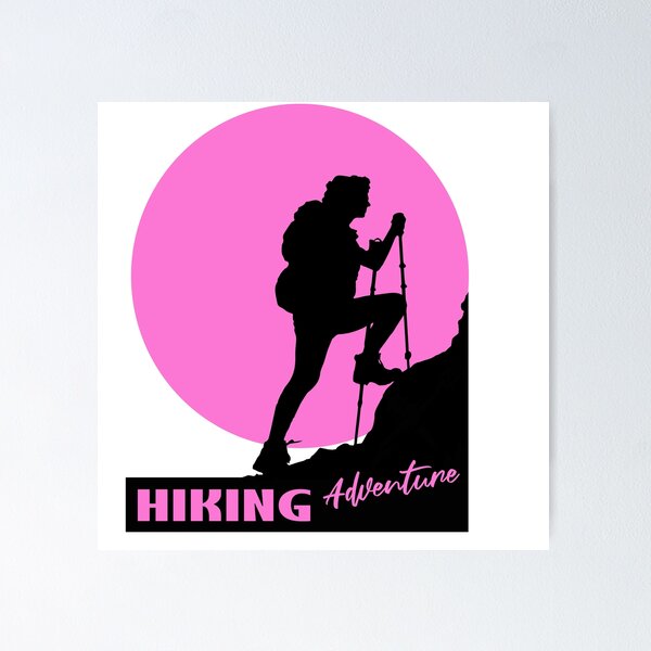Item preview, Let's Go It's Hiking Adventure Pink Design designed and sold by TimTim-Design.