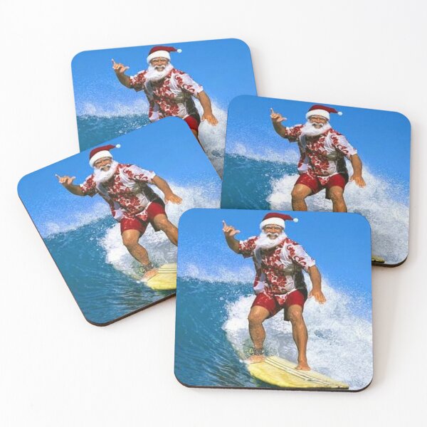 Item preview, Santa on a surfboard designed and sold by designmetaspace.