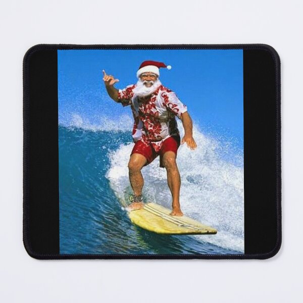 Item preview, Santa on a surfboard designed and sold by designmetaspace.