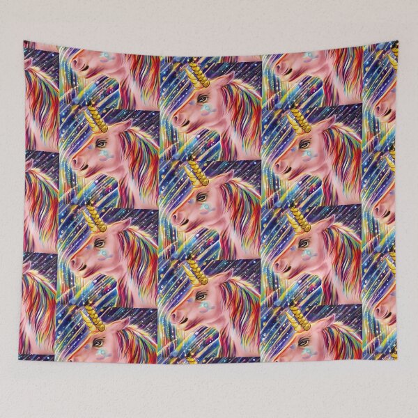 Item preview, A psychedelic unicorn in outer space . designed and sold by deville13.