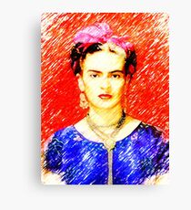 Looking for Frida Kahlo... Canvas Print