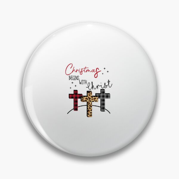 Item preview, Christmas begins with christ plaid cross santa designed and sold by Handrixx.