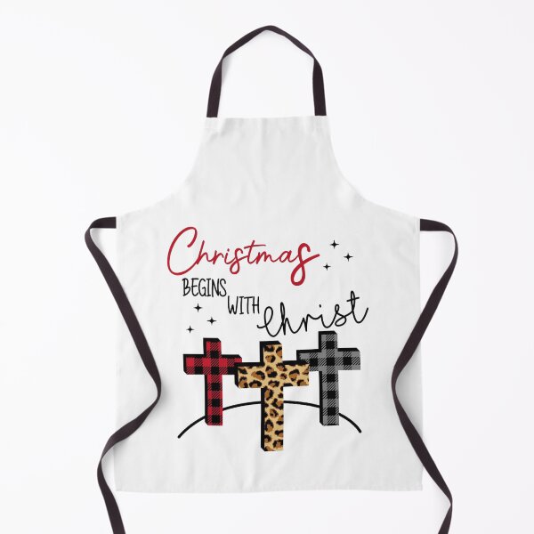 Item preview, Christmas begins with christ plaid cross santa designed and sold by Handrixx.