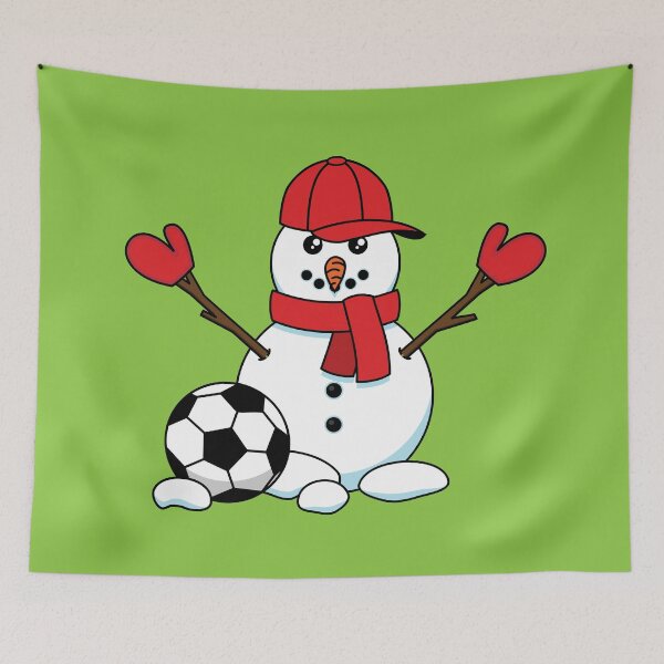 Item preview, Funny Snowman with Soccer Ball designed and sold by BirdAtWork.