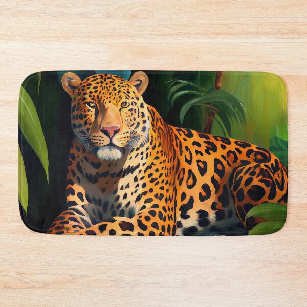 Item preview, Tropical Jaguar - Oil Painting designed and sold by ABArtByAlexST.
