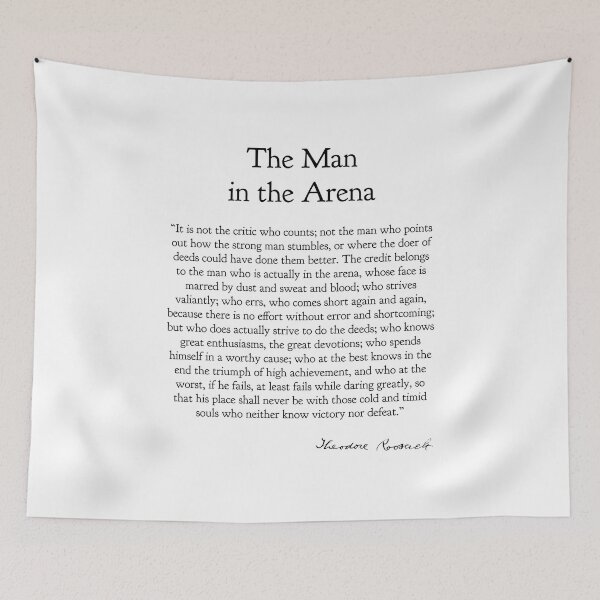 Item preview, The Man in the Arena designed and sold by franklinprintco.