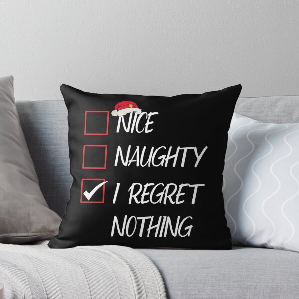 Item preview, Nice Naughty I Regret Nothing Christmas List Santa Claus designed and sold by Tatus Brinal.