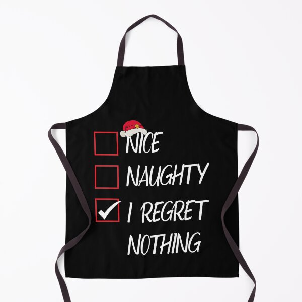 Item preview, Nice Naughty I Regret Nothing Christmas List Santa Claus designed and sold by Tatus Brinal.