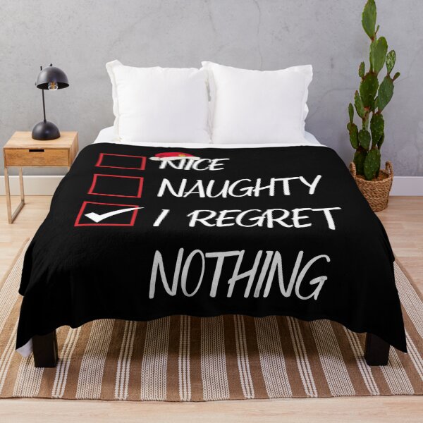 Item preview, Nice Naughty I Regret Nothing Christmas List Santa Claus designed and sold by Tatus Brinal.