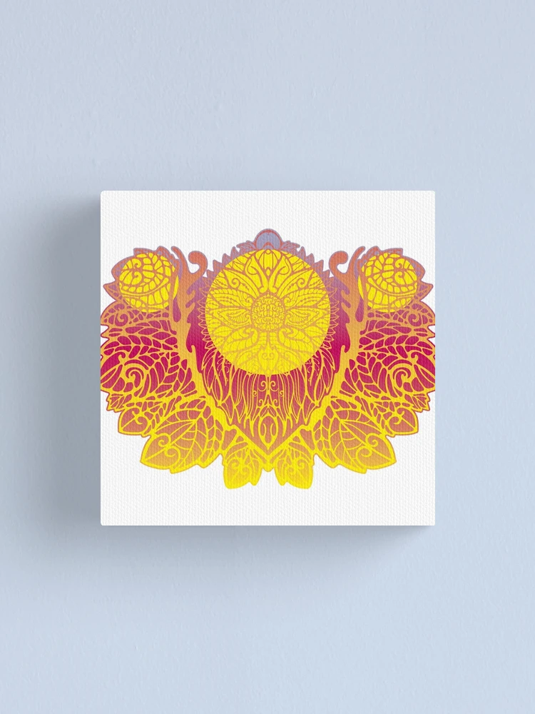 Thumbnail 1 of 3, Canvas Print, Gold Pattern designed and sold by Rif Khasanov.