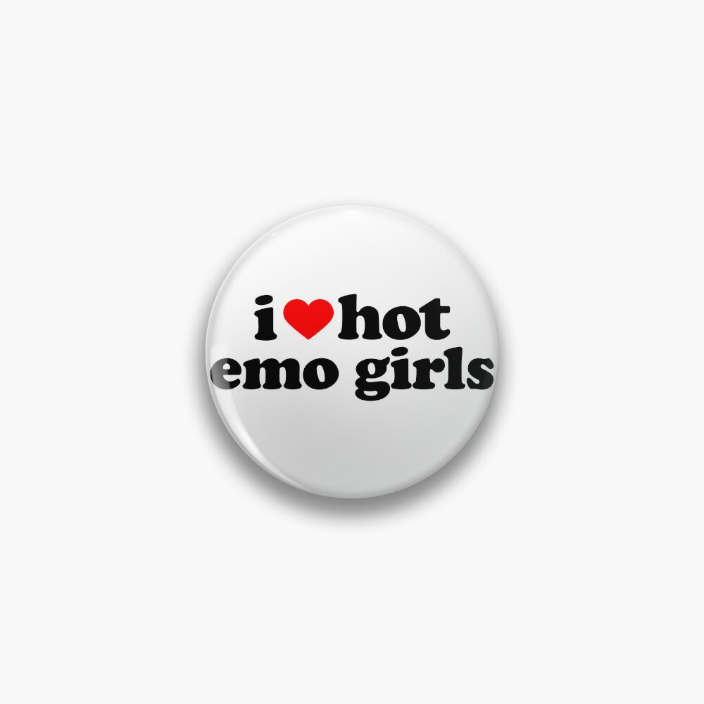 Emo Girl Pins and Buttons for Sale