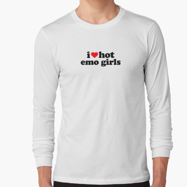 I Love Emo Girls T Shirt Y2k Aesthetics Emo T Shirt -  Israel