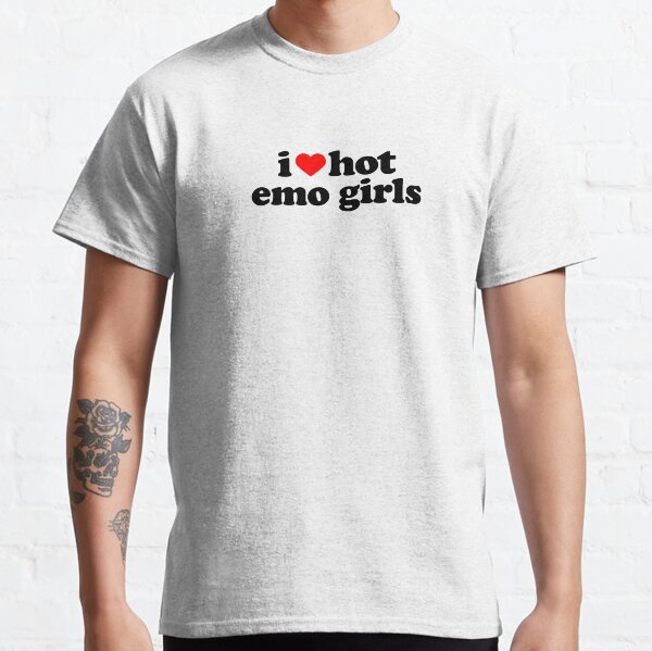 I Love Emo Girls T Shirt Y2k Aesthetics Emo T Shirt -  Israel