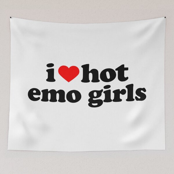 Item preview, I Love Hot Emo Girls Y2K Aesthetic Alt Punk Metal I Heart designed and sold by SW-Boutique.
