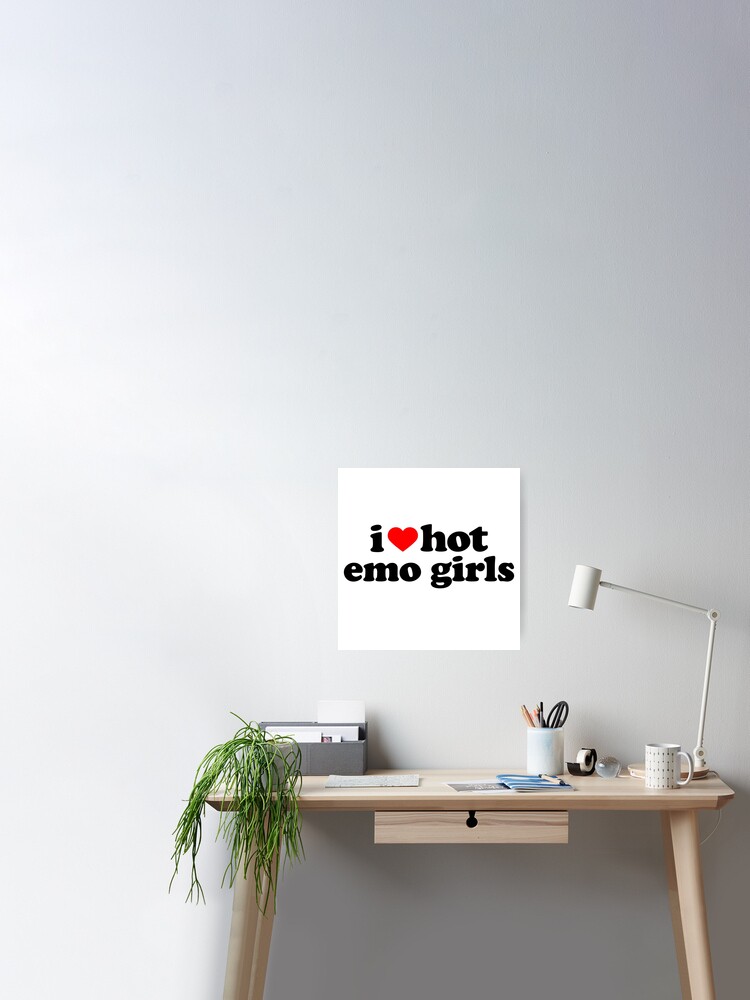 I Love Hot Emo Girls Y2K Aesthetic Alt Punk Metal I Heart Greeting Card  for Sale by SW-Boutique