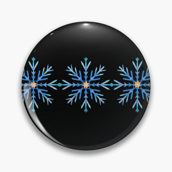 Artikelvorschau, Winter. Drei blaue Schneeflocken. Minimalistische Wintergrafik. entworfen und verkauft von Vantrip.