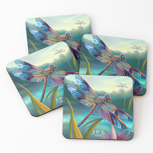 Item preview, Tropical Dragonfly - Oil Painting designed and sold by ABArtByAlexST.