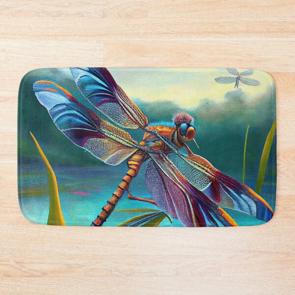 Item preview, Tropical Dragonfly - Oil Painting designed and sold by ABArtByAlexST.