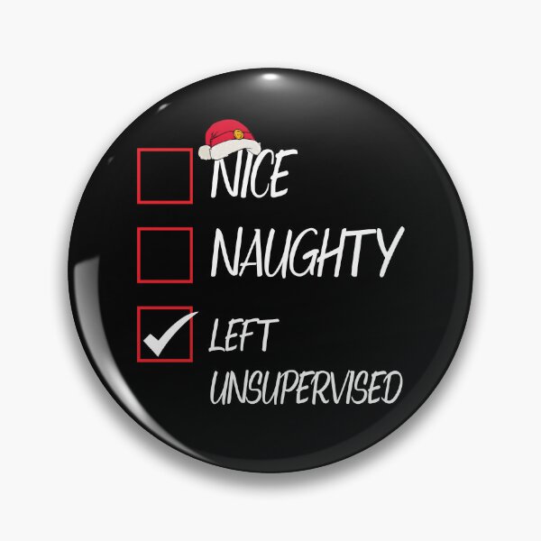 Item preview, Nice Naughty Left Unsupervised Christmas List Santa Claus designed and sold by Tatus Brinal.