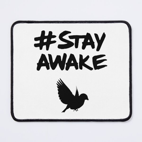 Item preview, Stay awake #tag (black) designed and sold by SolidEarthArt.