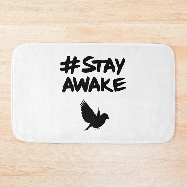 Item preview, Stay awake #tag (black) designed and sold by SolidEarthArt.