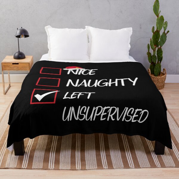 Item preview, Nice Naughty Left Unsupervised Christmas List Santa Claus designed and sold by Tatus Brinal.