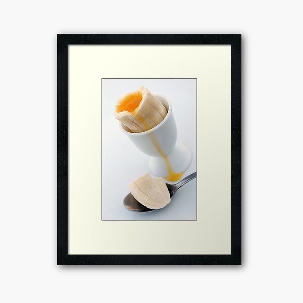Soft Boiled Banana Framed Art Print